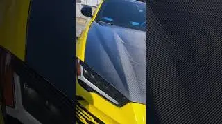 Lamborghini urus in the shop today to polish and ceramic coat the new carbon fiber hood #urus