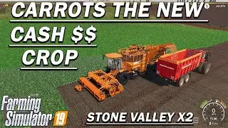 STARTING NEW FARM |STONE VALLEY X2| BIG MONEY WITH CARROTS, FARMING SIMULATOR 19,  FS 19, LETS PLAY