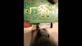 Olevia 42 in tv in dumpster..broken but i fixed it
