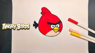 How to Draw Terence from Angry Birds (Easy Tutorial)