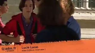 Lucie Lucas, alias CLEM en interview !