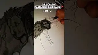 Let's draw Panchmukhi Hanuman Ji 🚩#panchmukhihanuman #bajrangbali #jaishreeram #ytshorts #shorts