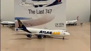 First on YouTube UNBOXING 1:400 NG Models Atlas Air 747-8F