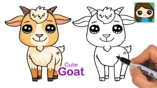 How to Draw a Goat 🐐 Cute Animal Art