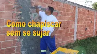 Como chapiscar sem se sujar