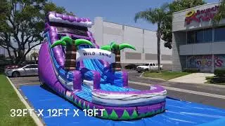 Bouncing Angels 18ft Wild Thing Waterslide