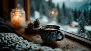 Cozy Winter Coffee Shop Ambience & Chill Jazz | Smooth Instrumental for Study Focus