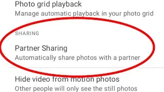 Google Photos Partner Sharing Remove | Google Photos Partner Sharing off & on