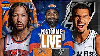 Knicks Lose In 4th Quarter Collapse to Spurs | Champagnie 11 3's! | Post Game Show | EP 673