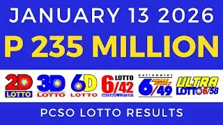 Lotto Result Today 9pm January 13 2026 PCSO