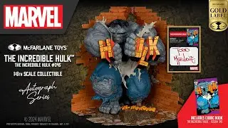 NEW Marvel&trade; The Incredible Hulk&trade; Collectible Autographed by Todd McFarlane | Action Figure Showcase