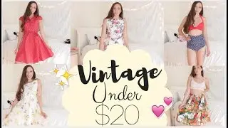 Vintage Try on Haul UNDER $20! Testing Retro Clothes From Amazon