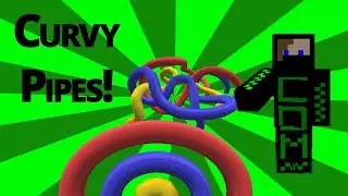 Curves in Minecraft?!?!? | Curvy Pipes Mod