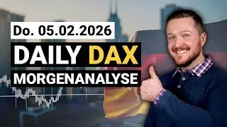 DAX Korrektur geht weiter! Unterst&uuml;tzung erreicht! | DAX Analyse 05.02.2026 | Florian Kasischke