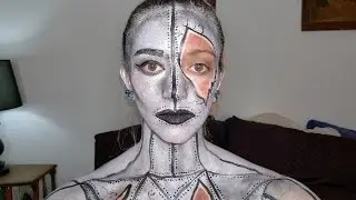 Epic Sexy Robot Makeup