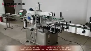 Roller lid pressing equipment and two sided labeller|YQ machinery inline labeling equipment