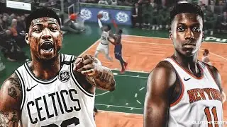 Frank Ntilikina block Marcus Smart 🔥🔥