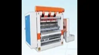 High speed finger less corrugation machine with hydraulic shaft less reel stand & with Nc cutter