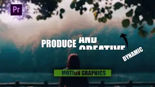 DYNAMIC motion graphics effect premiere pro tutorial / text effect