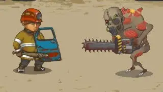 Люди против Зомби! Прохождение Human vs Zombies a zombie defense game #1
