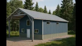 Build Your Dream Cabin: The Ultimate 28x40 Gable Roof Kit!