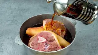 Друзья из Германии научили так вкусно готовить мясо! Секрет в чае!