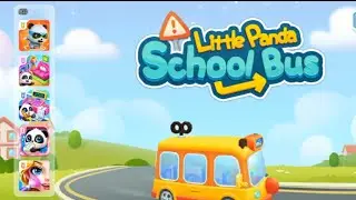 Little Panda School Bus 🐼 -Drive a Bus And Explore The Journey To Kindergarten - Babybus Game Video
