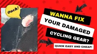 How to fix your cycling bibs and jerseys after a crash | Quick easy and cheap! |Iron mend