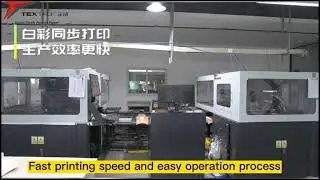 Textalk digital hybrid screen printer for the sweatpants printing