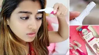 VEET Hair Trimmer Review _ How to Use Remove Facial Hair, Eyebrows,  Pubic Hair
