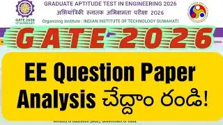 GATE 2026 | EE Question Paper Analysis....! #gate2026 #gate #gatepreparation 