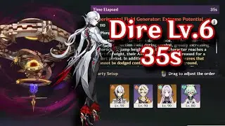 [6.2/Luna 2 Stygian Onslaught] C3 Arlecchino 35s DIRE Experimental Field Generator