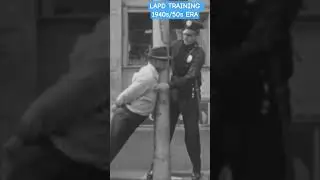 SIT THE DRUNK DOWN LAPD 1940s #lapd #lahistory #policetraining