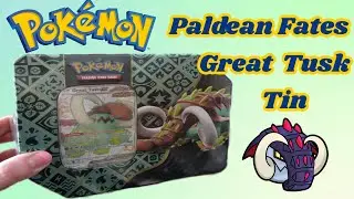 Opening Pokemon TCG Paldean Fates Tin - Great Tusk