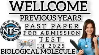 NTS BSN NURSING PREVIOUS YEAR PAST PAPER BIOLOGICAL MOLECULE NEW SINDH TEXT BOOK BOAR #2025