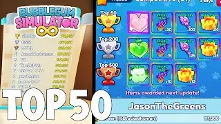 TIPS AND TRICKS TO GET TOP 500 IN COMPETITION EVENT | BUBBLE GUM SIMULATOR