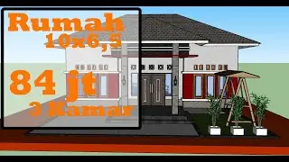 Desain Rumah Mewah 10x6,5 Meter Dengan 3 Kamar Tidur - DESAIN RUMAH 45