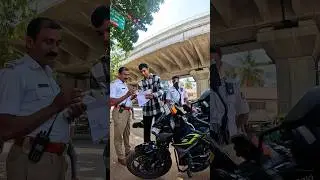 Bengaluru Police & Z900🚀😂#lekirider #bengaluru #kawasakiindia #police #karnataka #youtubeshort
