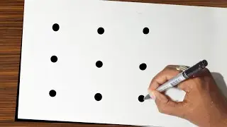 Kaaba Drawing Tutorial | How To Draw An Kaaba With 3×3 Dots Easy | কাবা শরীফ আর্ট
