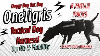 Tactical Dog Harness Bug Out Bag