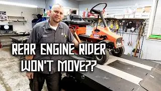 Ariens 1028 Rear Engine Rider Won't Go Into Reverse Won't Drive Friction Disk Diagnosis/ Replacement