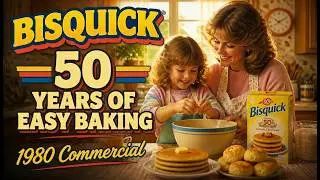 🥞🥣✨ 1980 Bisquick Ad: 50 Years of Easy Baking! Retro Kitchen Memories & Recipes! ❤️