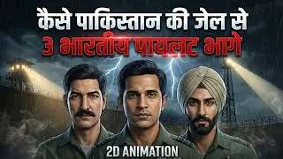 Kaise Pakistan Ki Jail Se Bhage 3 Indian Pilots | 2D Animation Hindi Documentary 