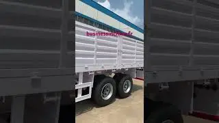 Semi trailers from factory #businessinchina #truck #constructionequipment #businessinchina #chine