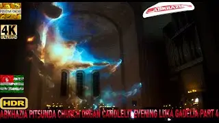 HDR 4К UHD video Abkhazia Pitsunda church organ candlelit evening Luka Gadelia part 4