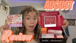 August Boxy Charm! | Reviewing items! Skin care! | Alizé Cristál