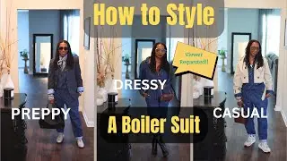 6 Ways to Style a Boiler Suit| Preppy, Dressy & Casual Looks from My Closet