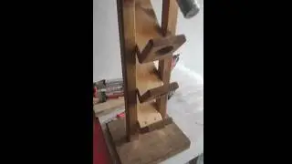 Wine rack for 7 bottles