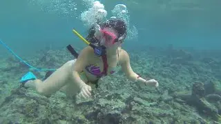 Two Women go Snuba Diving