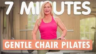 7 Minute Chair Pilates Gentle Workout | Chair Exercises for Seniors | Welltech